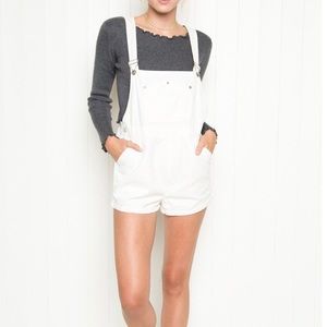 White brandy Melville overalls